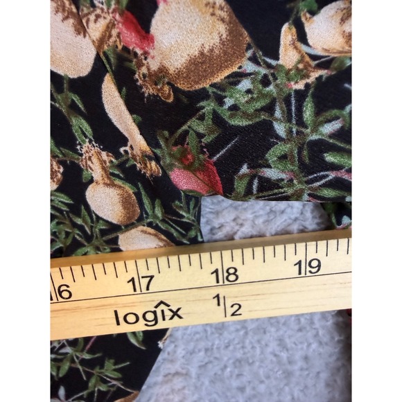 Baltic Born Pomegranate Midi Dress Black Floral Botanical Tie Waist Small - Picture 6 of 8